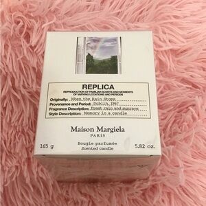 NIB Sealed Maison Martin Margiela Replica Scented White Candle In Glass Holder